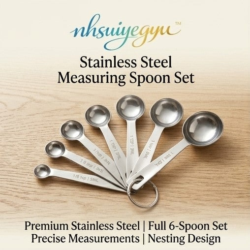 nhsuiyegyu™ Stainless Steel Measuring Spoon Set